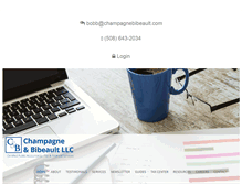 Tablet Screenshot of champagnebibeault.com